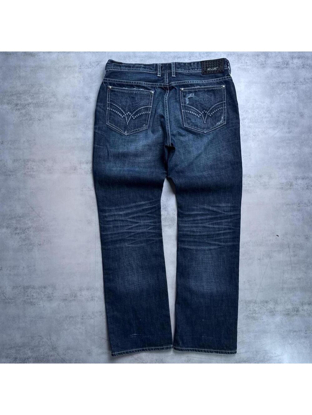 Y2K Affliction 00s Grunge Baggy Denim Ace Straight Jeans